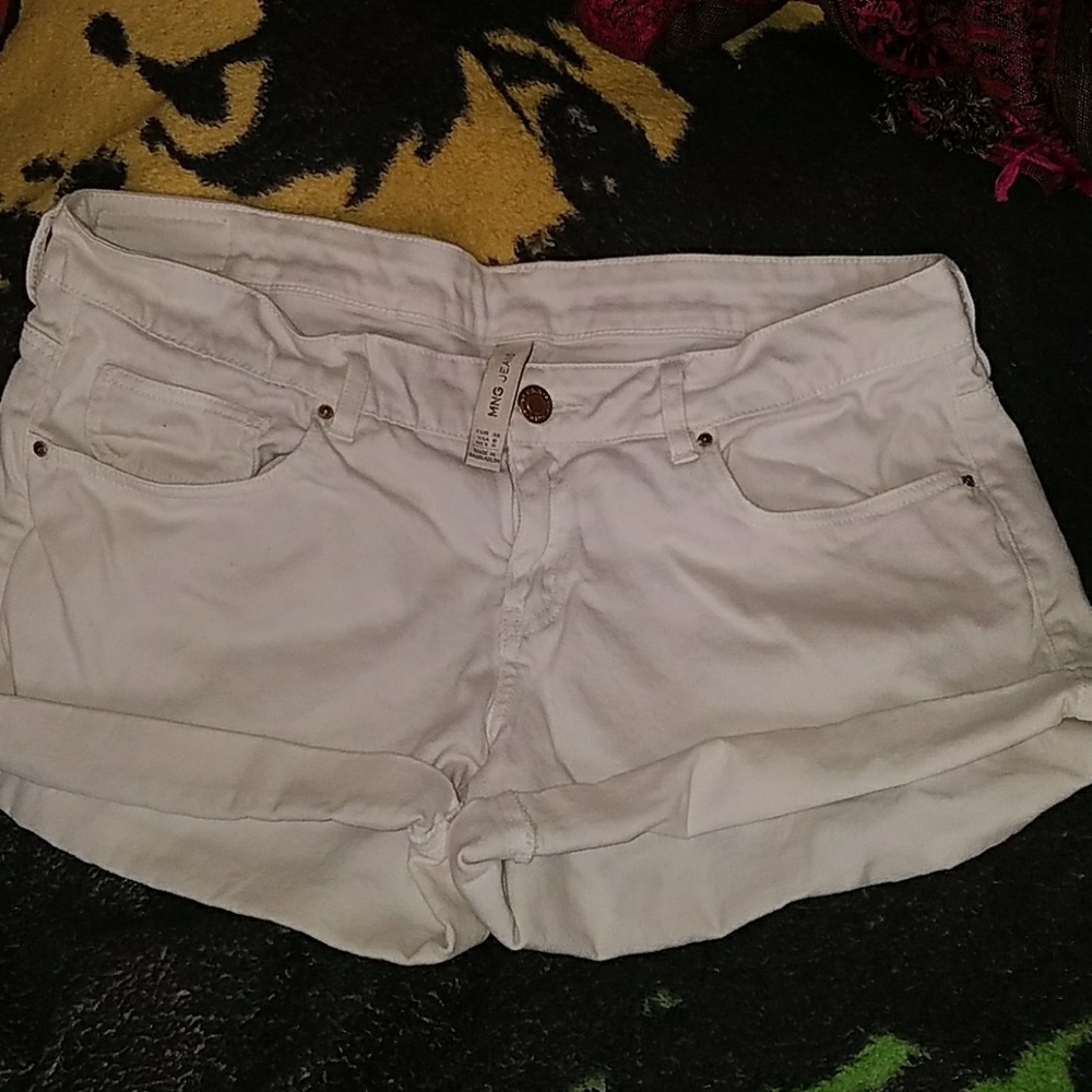 MNG Jeans White Jean Shorts